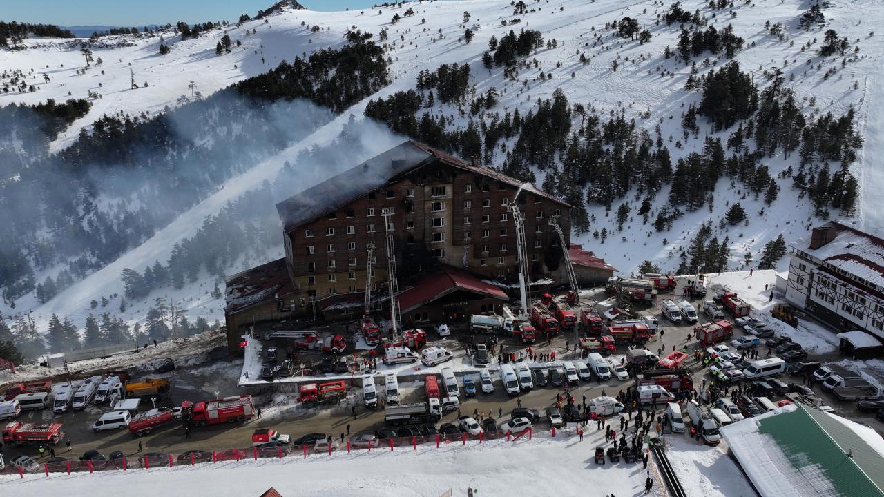 Kartalkaya'daki Otelden Yangında 6 Zanlı Tutuklandı