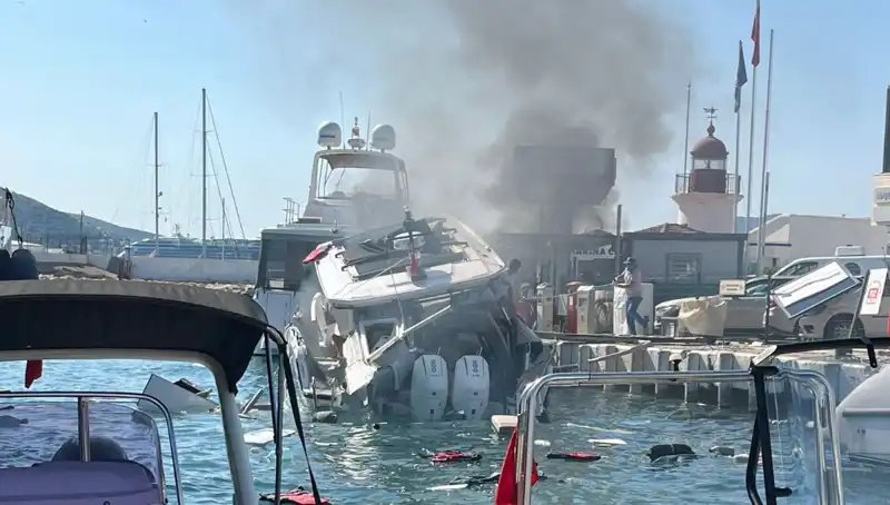 Bodrum'da Tekne Patladı: Yaralılar ve Savaş Gibi Anlar!