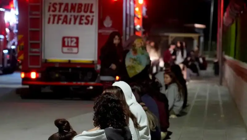 2500 Kişilik Kız Öğrenci Yurdunda Yangın Paniği Yaşandı