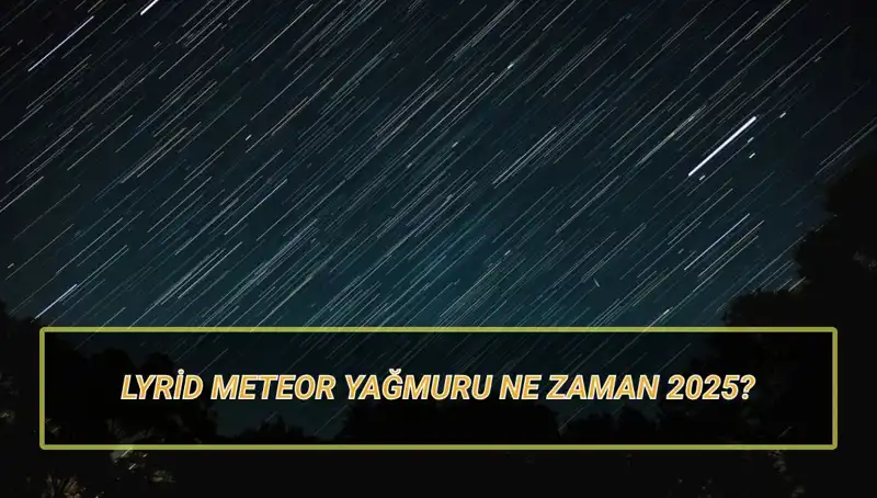 Lyrid Meteor Yağmuru 2025: Türkiye'den Ne Zaman İzlenebilir?