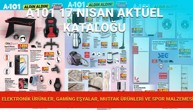 A101 Market’ten 17 Nisan’a Özel Aktüel Ürünler: Şaşırtan Fırsatlar