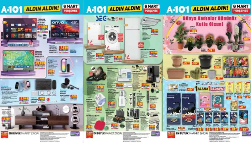 A101'de Bu Hafta Hangi Ürünler Var? TV Ünitesi ve Dikiş Makinesi Geliyor!
