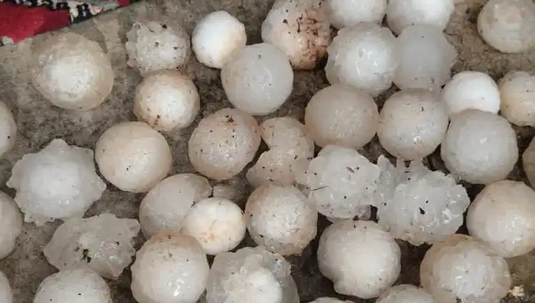 Şanlıurfa'da Kar Topu Büyüklüğünde Dolu Yağışı Görenleri Şaşırttı