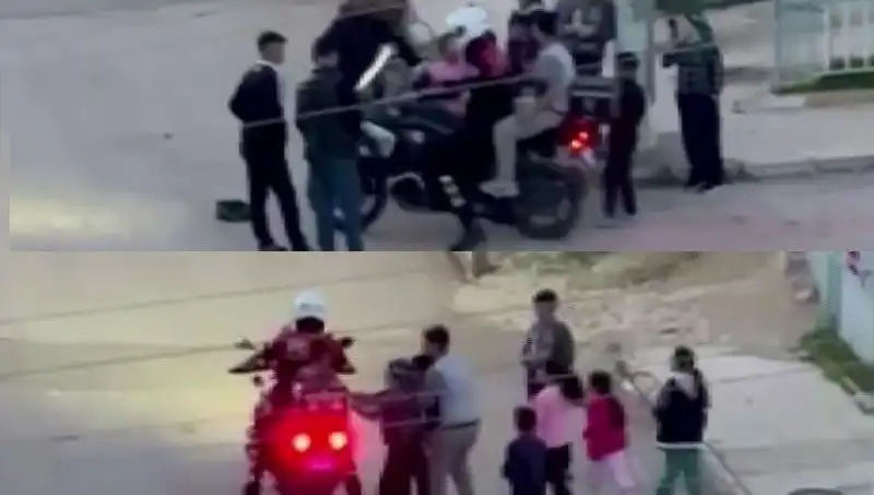 Polis Memuru Çocukların Yüzünü Gülümsetti: Motora Binme Keyfi