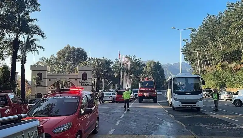 Muğla'daki Beş Yıldızlı Otelde Yangın Panik Yarattı