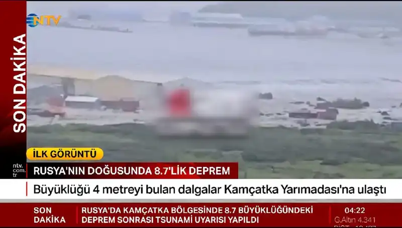 Kamçatka Kıyılarında İlk Tsunami Dalgaları: Doğa Korkuttu!