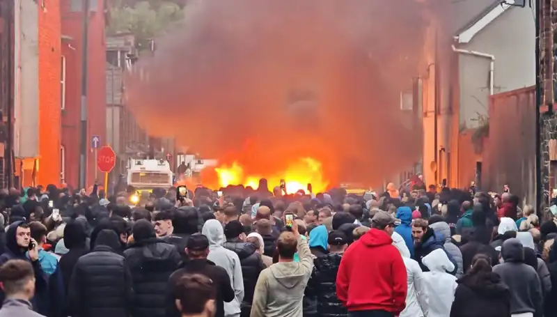 Kuzey İrlanda'da Cinsel Saldırı Protestoları Büyüyor, Evler Ateşe Verildi