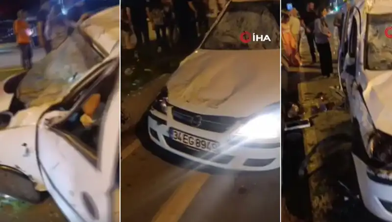 İstanbul Sahil Yolunda Ucuz Atlatılan Kaza Gözleri Yıldızlı Bıraktı