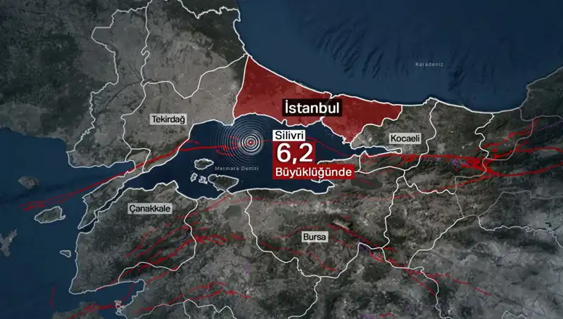 İstanbul'da Beklenen Deprem Gerçek Oldu: Şehir 6,2 Büyüklüğündeki Sarsıntıyla Sarsıldı