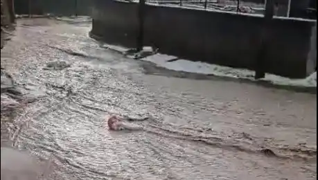 Sivas'ta Ani Yağışlar Hayatı Olumsuz Etkiledi, Dolu Sele Yol Açtı