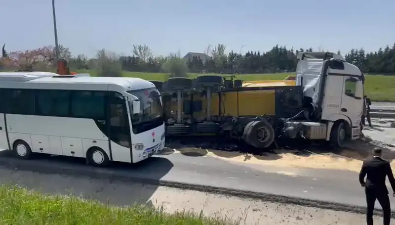 Büyükçekmece TEM Otoyolu'ndaki Kaza Can Sıkan Beklenti Yarattı