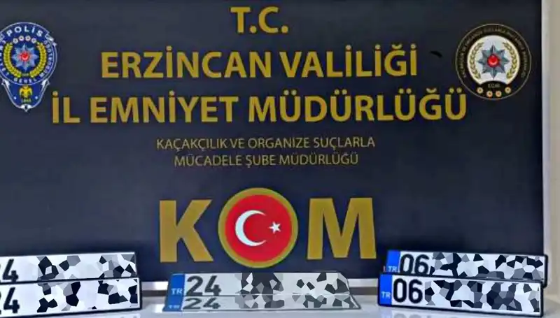 Erzincan'da Kaçak APP Plakalarla Yapılan Operasyonda Şok Gelişmeler!