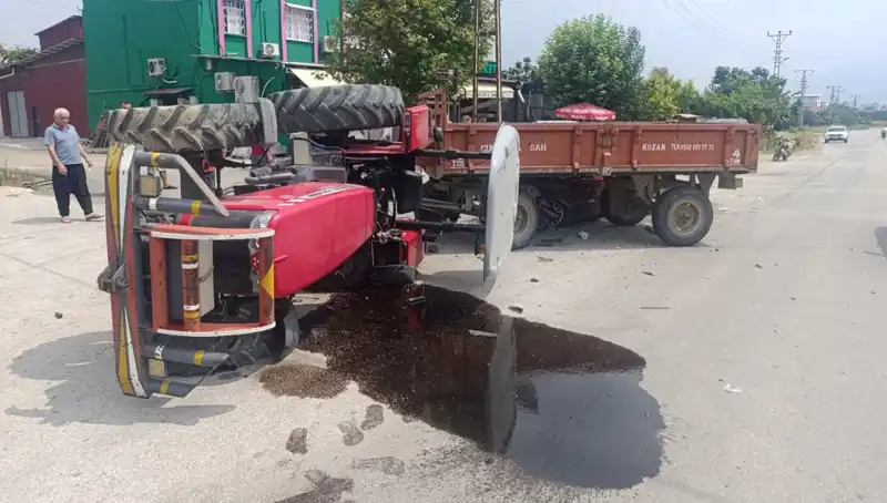 Traktör ile Otomobil Çarpıştı: Korkutan Kaza Sonrası İki Yaralı