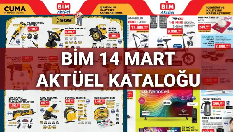 BİM 14 Mart Kataloğunda Neler Var? Kaçırılmayacak Fırsatlar Sizi Bekliyor!